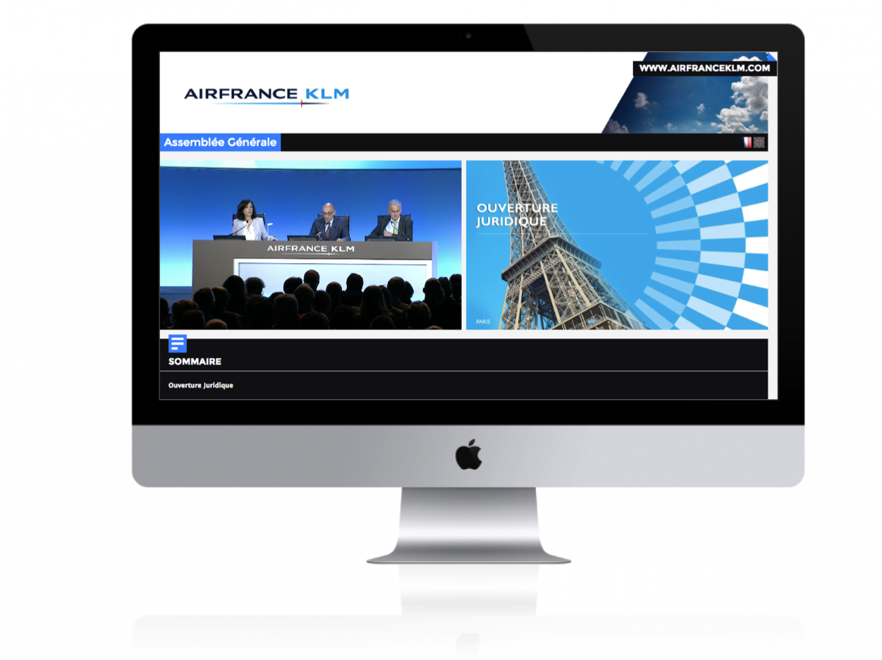 Diffusion live streaming en direct sur Internet & live streaming d'événement pour Air France